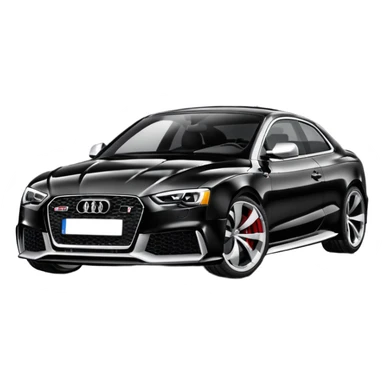 audi rs5 black paint  sticker