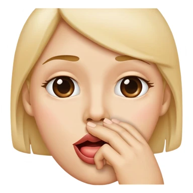 Fingers between lips  sticker