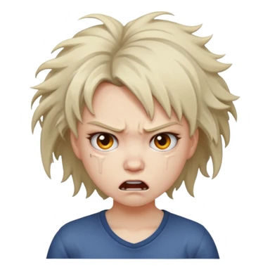 Girl 💢😡 sticker