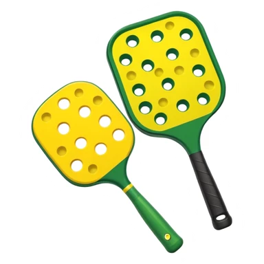 Pickleball paddle and ball sticker