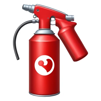 Красный баллончик для граффити sticker