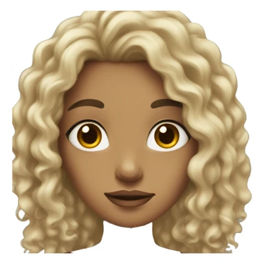 woman with long dark hair curly and dark eyes sticker