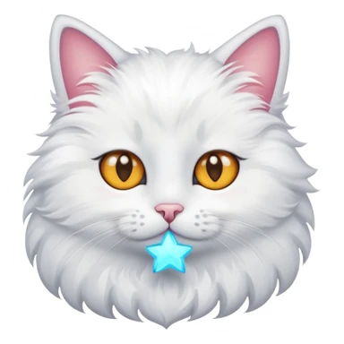 Cat with star eyes sticker
