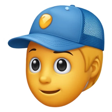 Trucker hat with the same angle as this 🧢 sticker