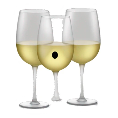 2 glasses white wine sticker