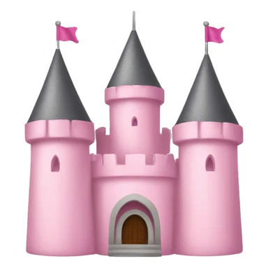  light pink castle sticker