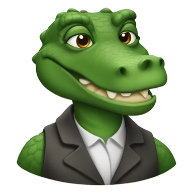 Studious gator sticker
