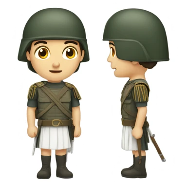 Greek soldier sticker