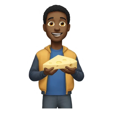 Justin Jefferson eating cheese sticker