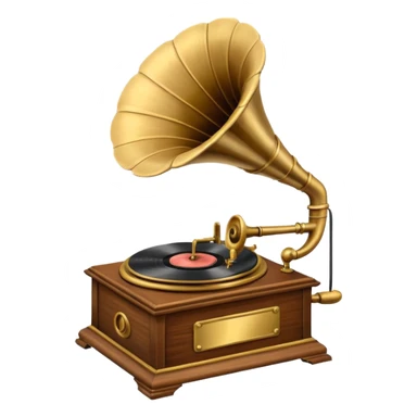 Gramophone Music Player sticker