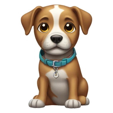 Dog with shoes sticker