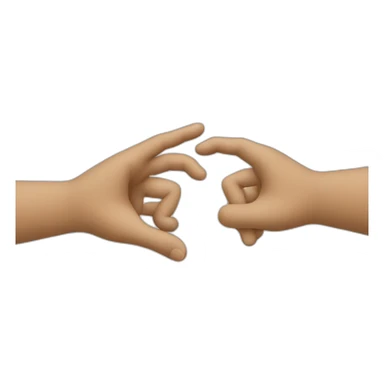 two hands doing rectangle sticker