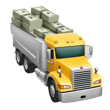 Car carrier with money sticker
