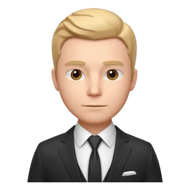 business man portrait, head and shoulders only, wearing a formal suit and tie, confident professional expression, modern corporate vibe, 3D cartoon, mobile game icon style, clean background, no text, no watermark sticker