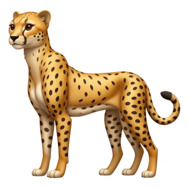 High resolution of a full body cheetah sticker