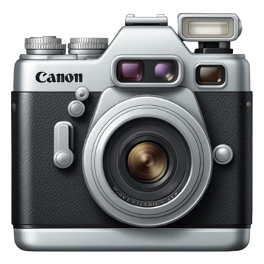 Camera canon vintage silver color aesthetic  sticker