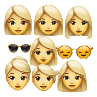 Chic yet classy emojis sticker