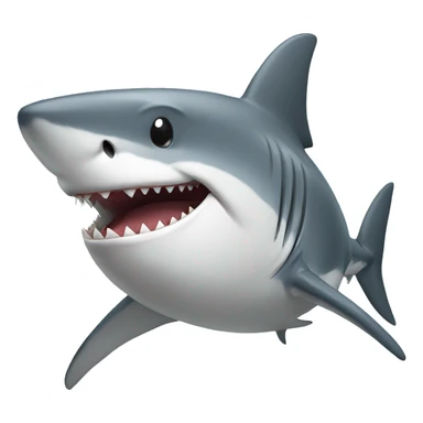 shark wearing hoodie sticker