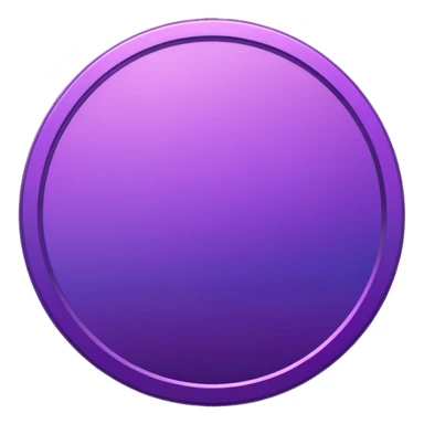 Purple modern Gradient coin 3d sticker