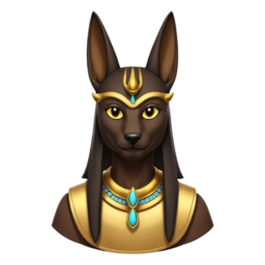 Anubis with 3 tails sticker