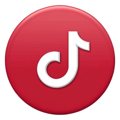 Tiktok logo without background sticker