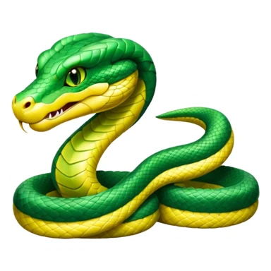 green viper cute sticker