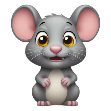 cute tricky rat sticker