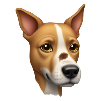 Dog with scar sticker