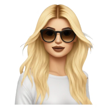 Kylie jenner avec lunette de soleil sticker