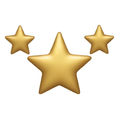 Create a silver star emoji identical to the classic gold star emoji (⭐️). It should match the same size, shape, and smooth shading, but in metallic silver. Keep the design simple and glossy, just like the original Apple star emoji. Rounded ends sticker