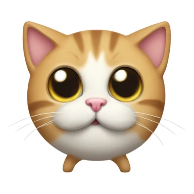 Cat with a huge butt sticker