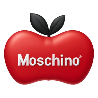 Moschino designer brand logo sticker