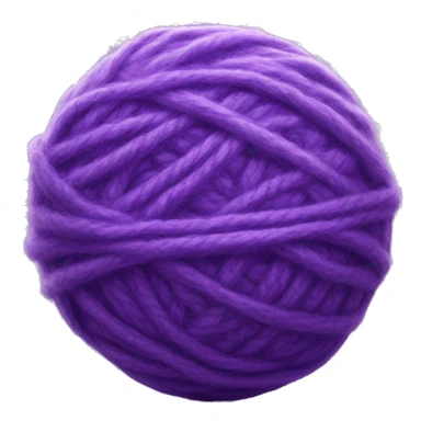 purple ball of wool sticker