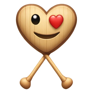 Croquet in a shape of a heart sticker
