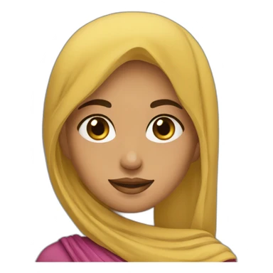 Fille arabe jolie sticker