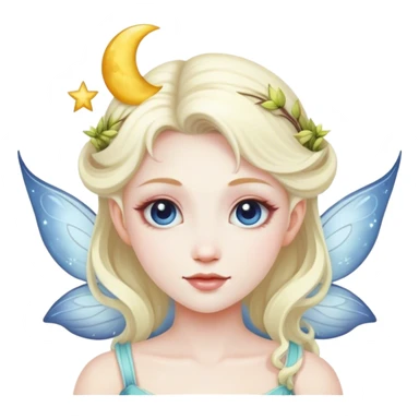 a moon fairy sticker