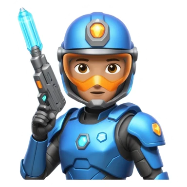 futuristic cop sticker