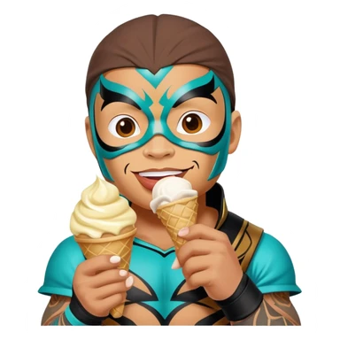 Rey mysterio eating ice cream sticker