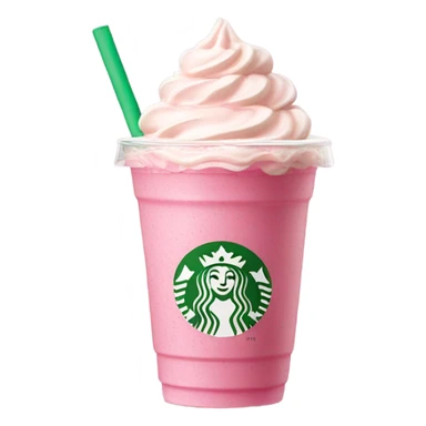 pink frappuccino without whipped cream  sticker