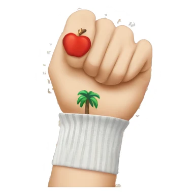 my arm is now a work f swatch art sticker