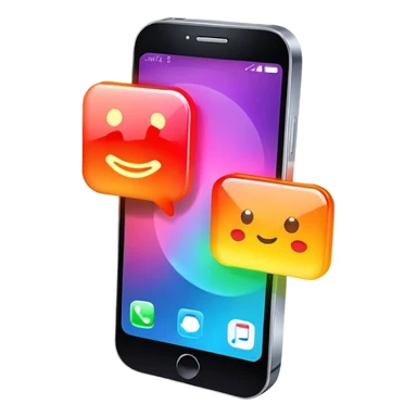 smart phone with notification sticker