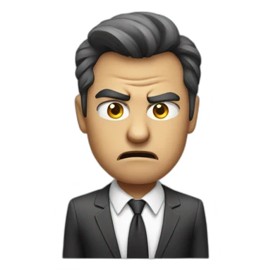 angry businessman sticker