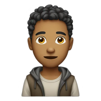 POOR young man  sticker