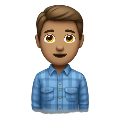 man with brown hair with a blue pajama hat on  sticker