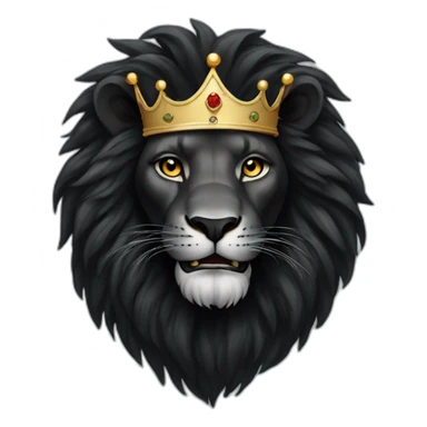 black Lion with crown sticker