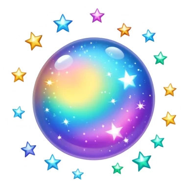 sparkles emoji, extra bright sticker
