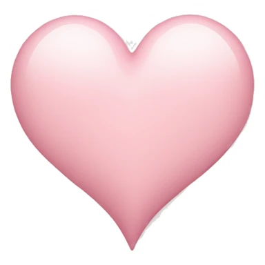 Light pink heart ￼ sticker