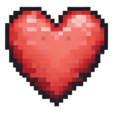 pixel heart sticker