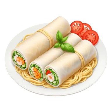 summer roll with noodels sticker
