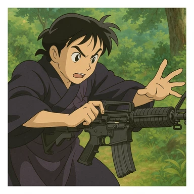 Miroku Make a move bolt catch slap on m4a1 sticker